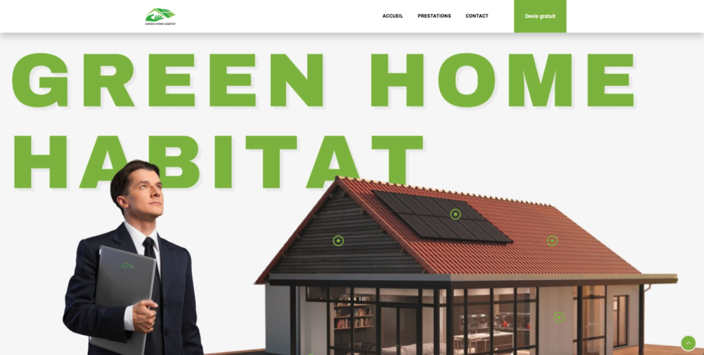 Creation site internet - Soloweb - Green Home Habitat